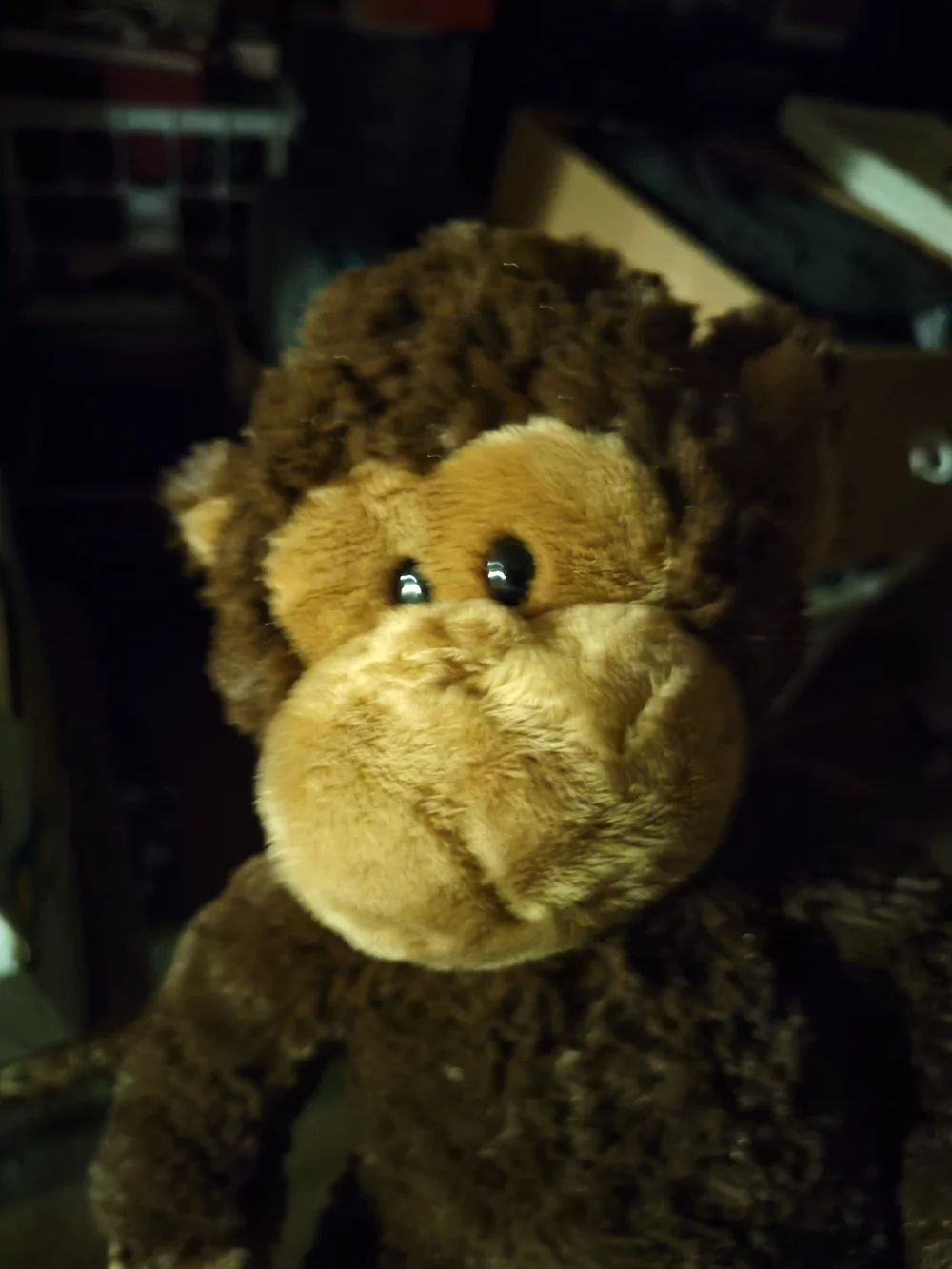 Ty 2008 Brown Plush Monkey Stuffed Animal - Brown and Tan